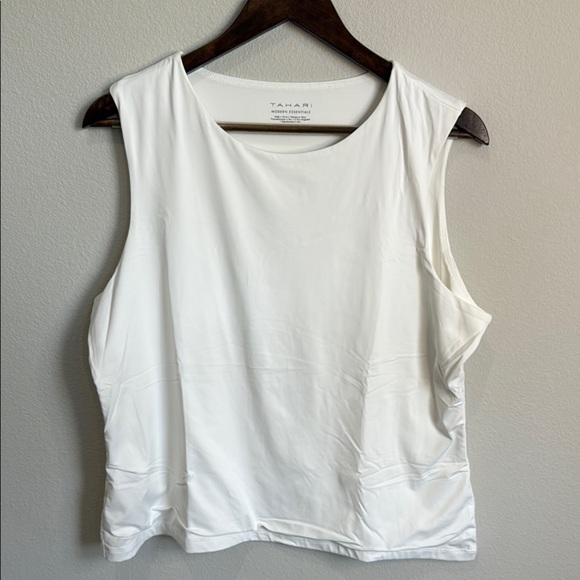 Tahari White Sleeveless Layering Tank Top Size 2X - Picture 1 of 4
